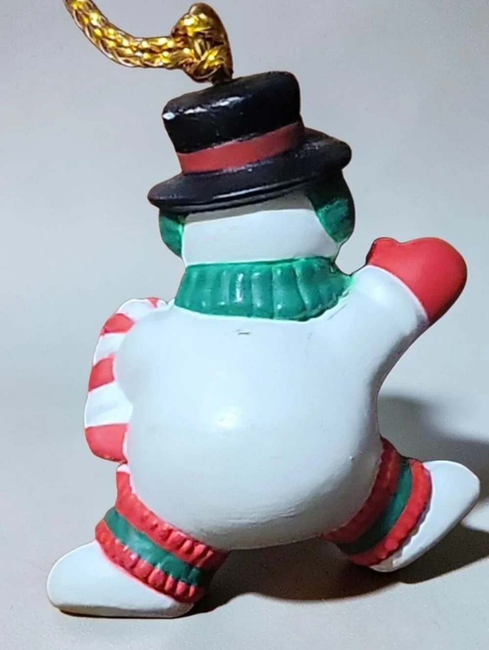 Vtg 80's Hallmark Merry Miniatures Noel Snowman Christmas Ornament 1 1/4